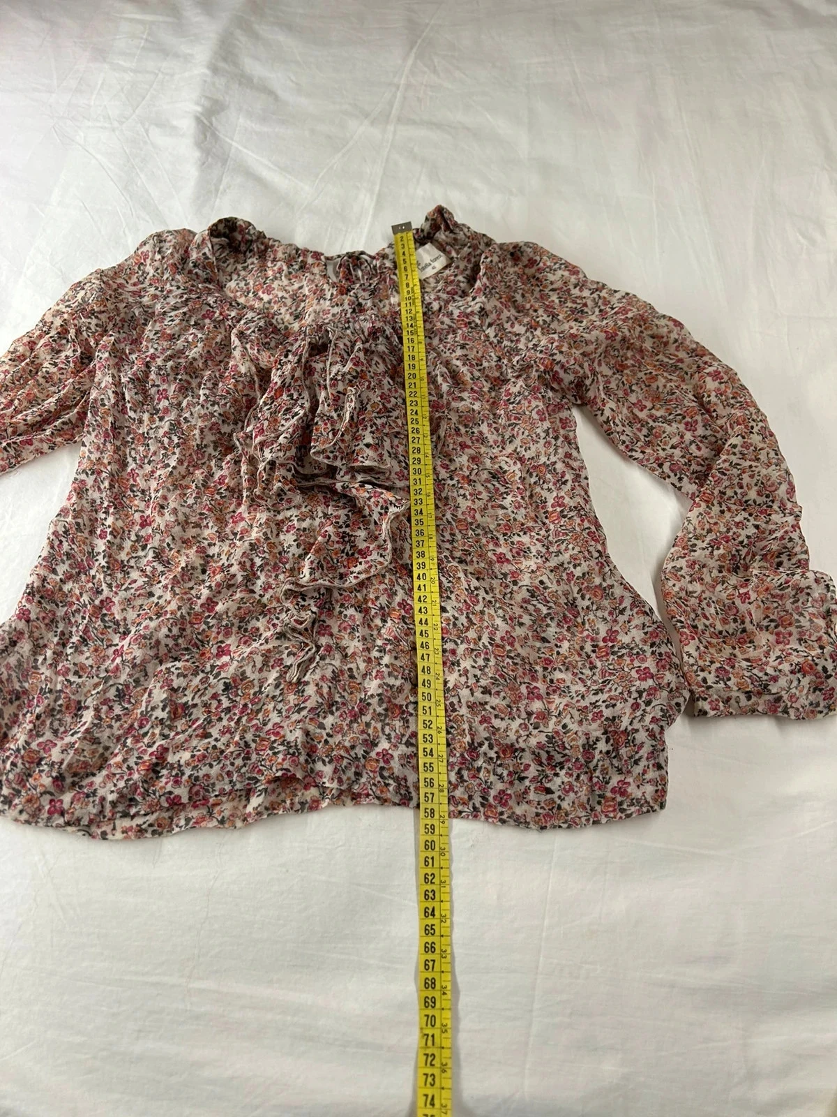 Veelkleurige vintage geprinte blouse Istella Forest – photo 10